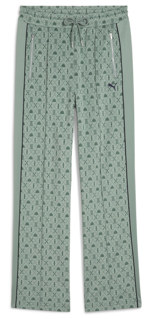 Женские спортивные штаны Puma T7 Road To Unity Aop Straight Track Pants Dk Op Green Moon/Aop, s.L