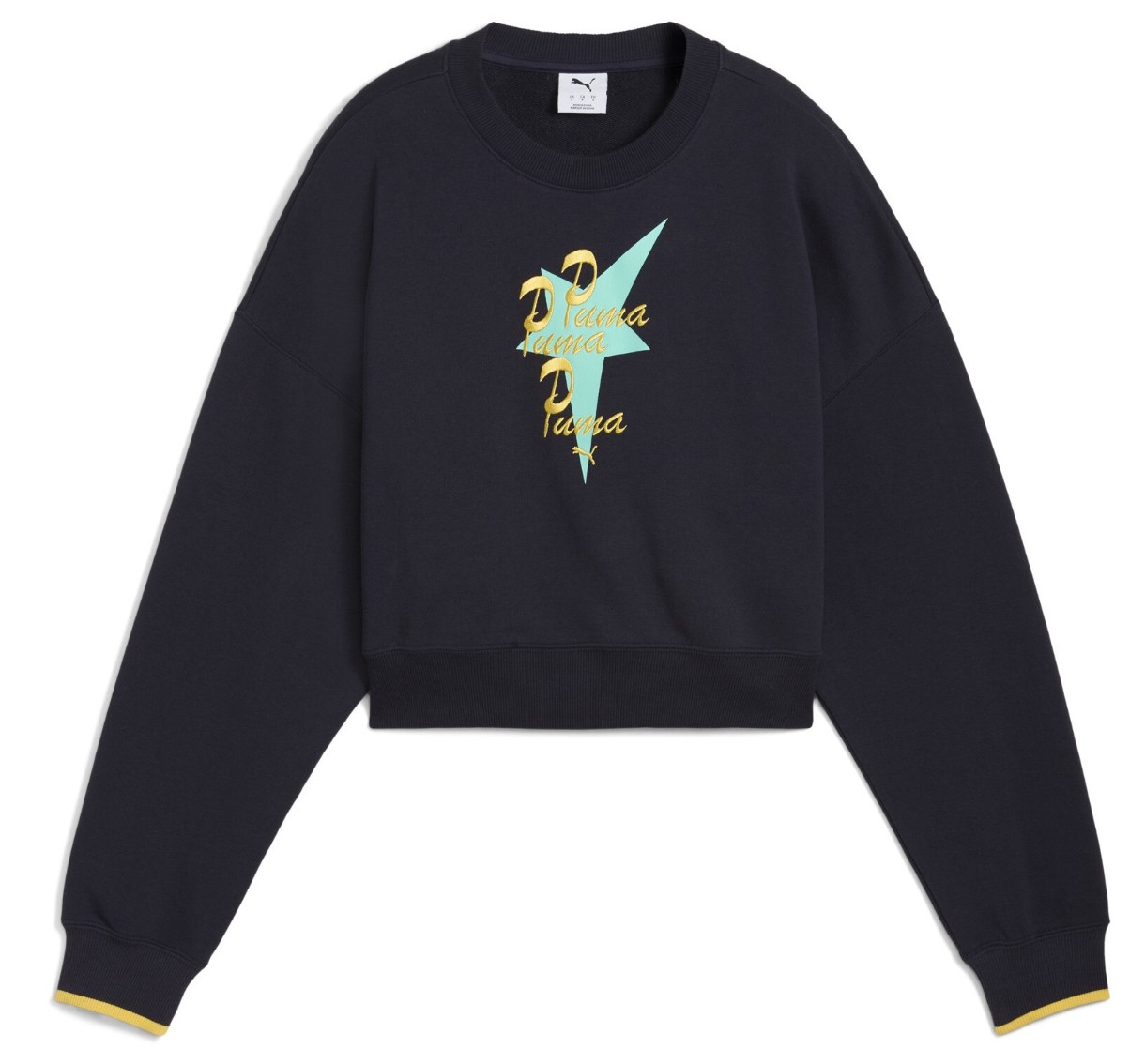 Hanorac damă Puma Wardrobe Ess Road To Unity Oversized Graphic Crew Tr New Navy, s.L