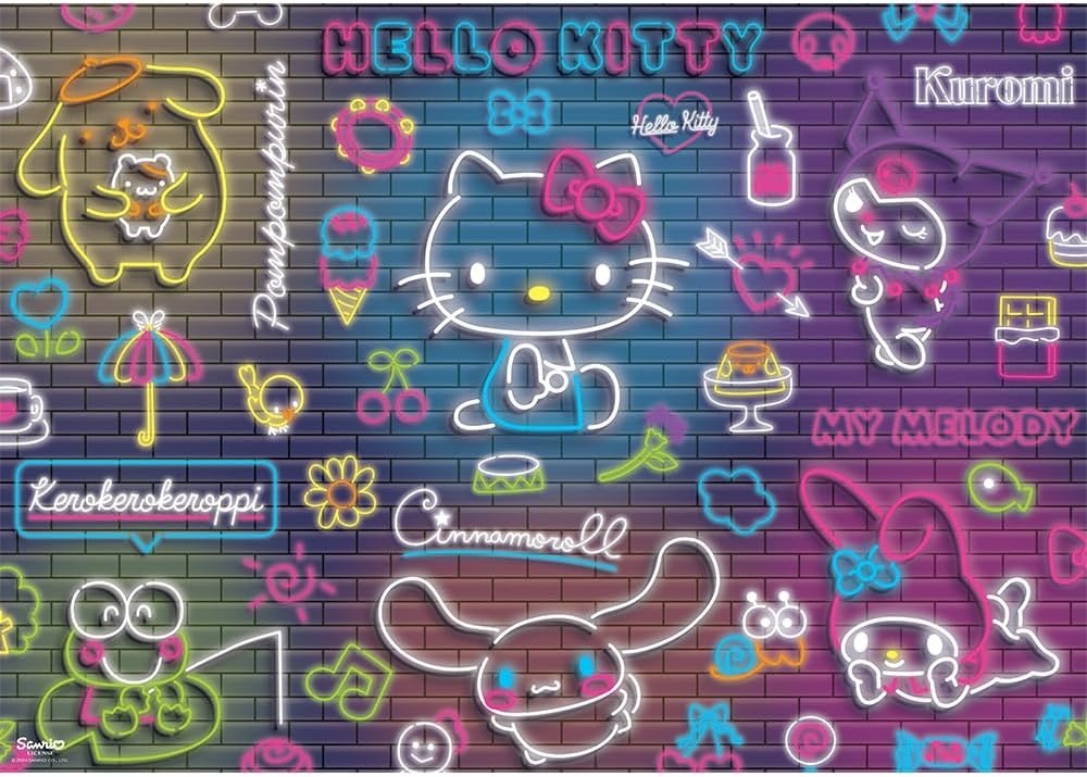 Пазл Trefl 500 Neon Hello Kitty (37523)