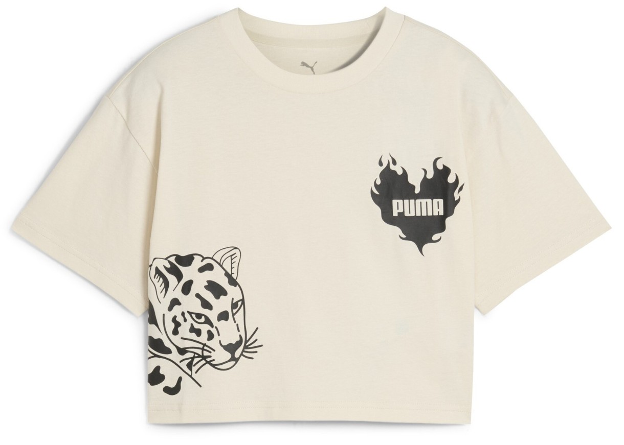 Tricou pentru copii Puma Ess Graphic Short Length Tee Liii G Alpine Snow, s.152