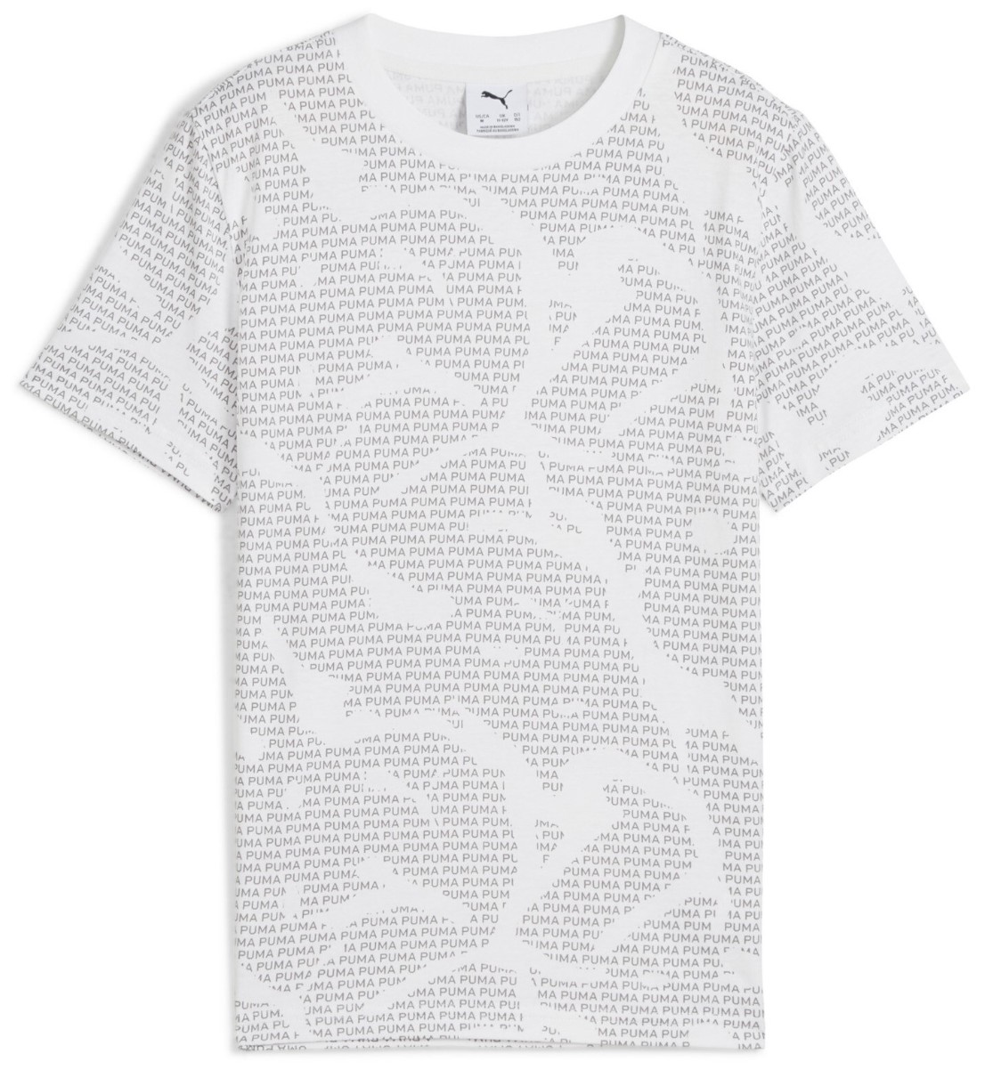Детская футболка Puma Ess Logo Lab Aop Tee B Puma White, s.152