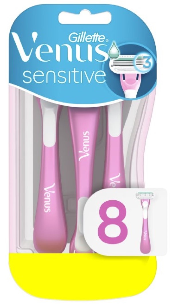 Aparat de ras Gillette Venus Sensitive 6+2pcs