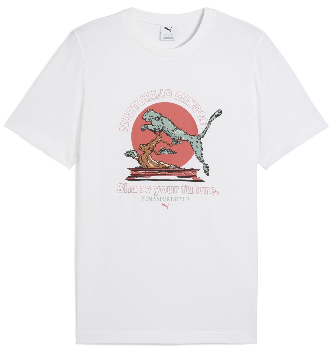 Tricou bărbătesc Puma Graphics Bonsai Tee Puma White, s.XXL