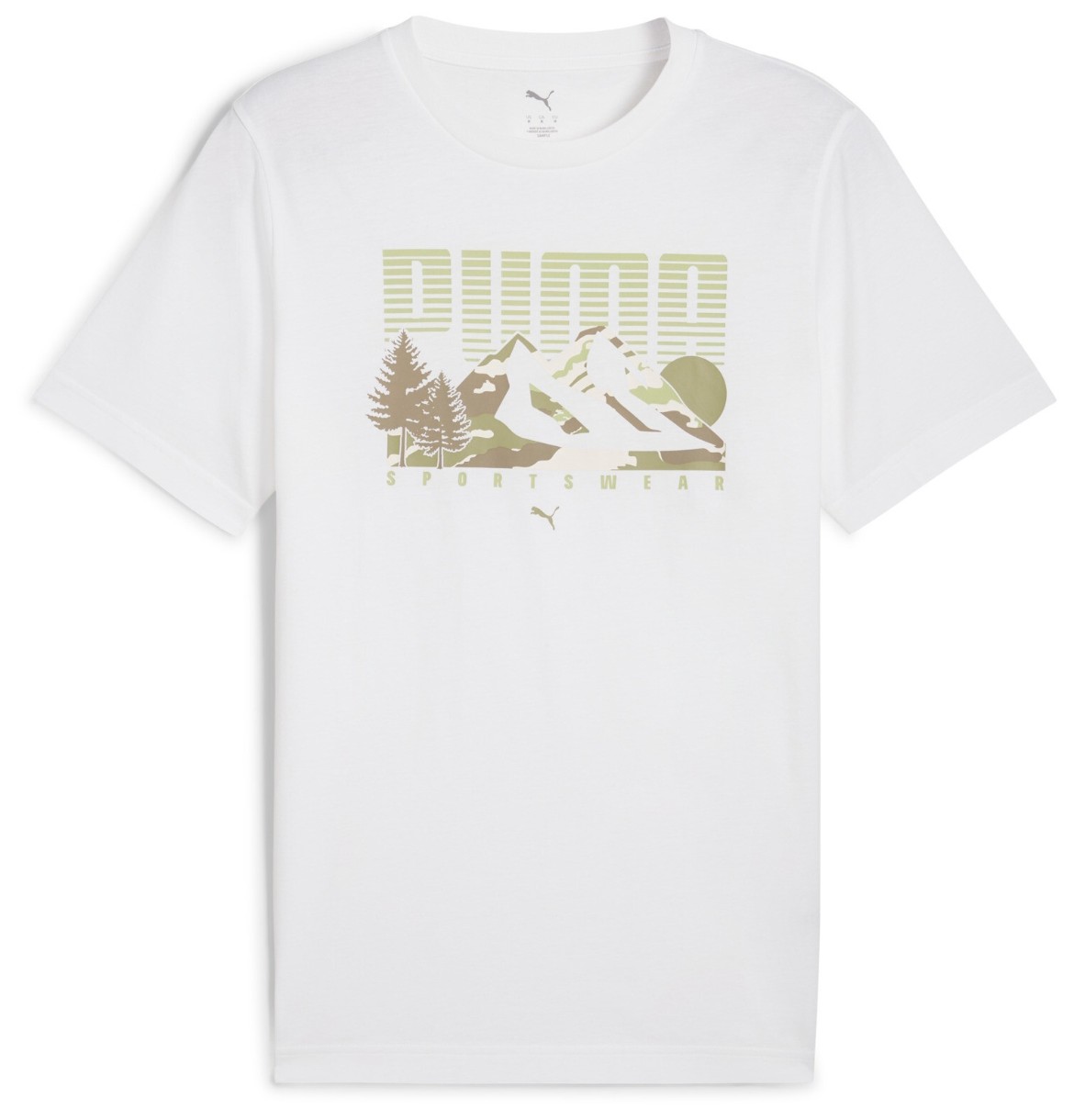 Tricou bărbătesc Puma Graphics Mountain Tee Puma White, s.XXL (68482802)