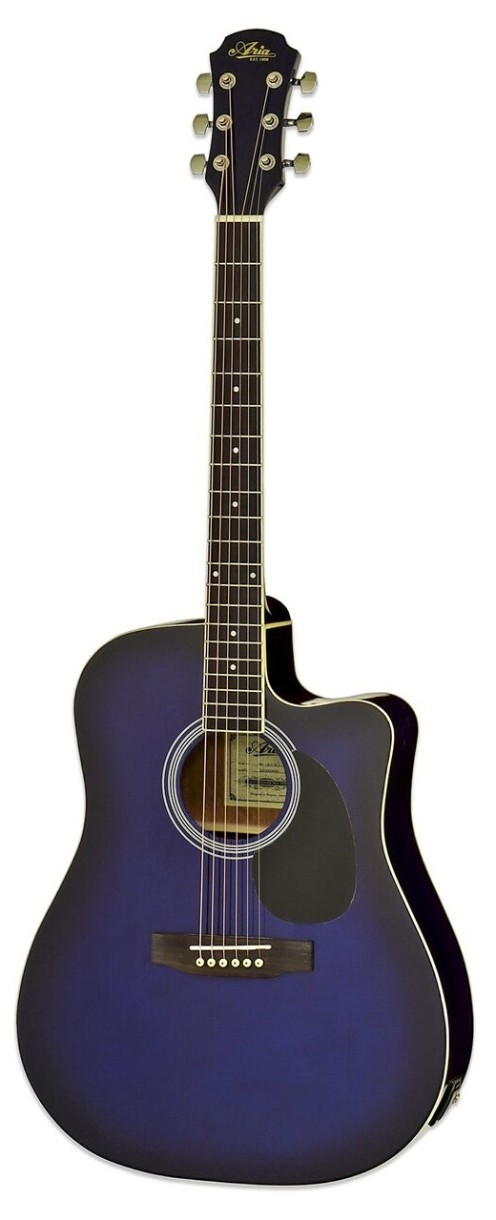 Акустическая гитара Aria AWN-15CE Blue Shade