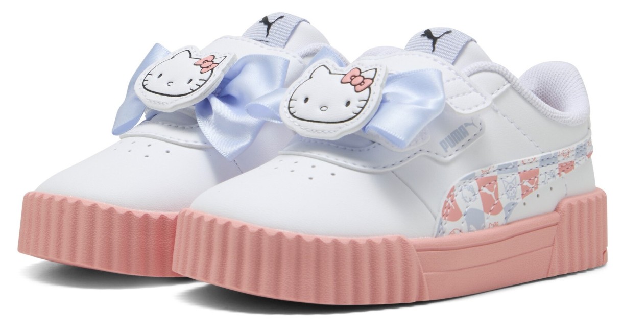 Ghete pentru copii Puma Carina 3.0 HksiFr V Inf Puma White/Pink Fruit/Cool Weather, s.23