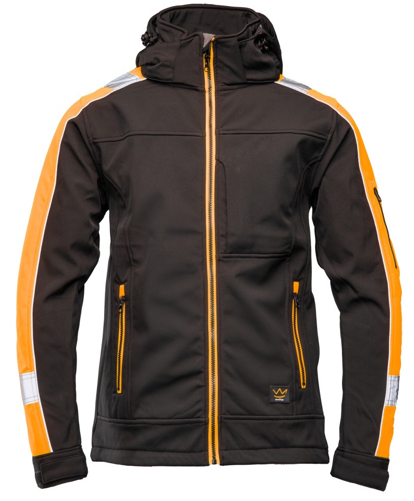 Мужская ветровка Seven Kings Rival Softshell Black/Orange s.M