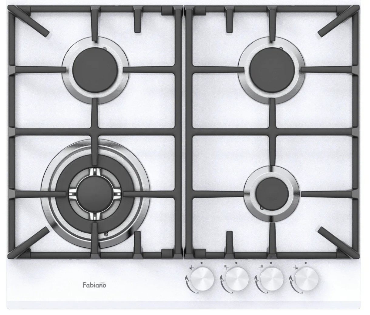 Газовая панель Fabiano FHG 1044 VGHT2 White Glass