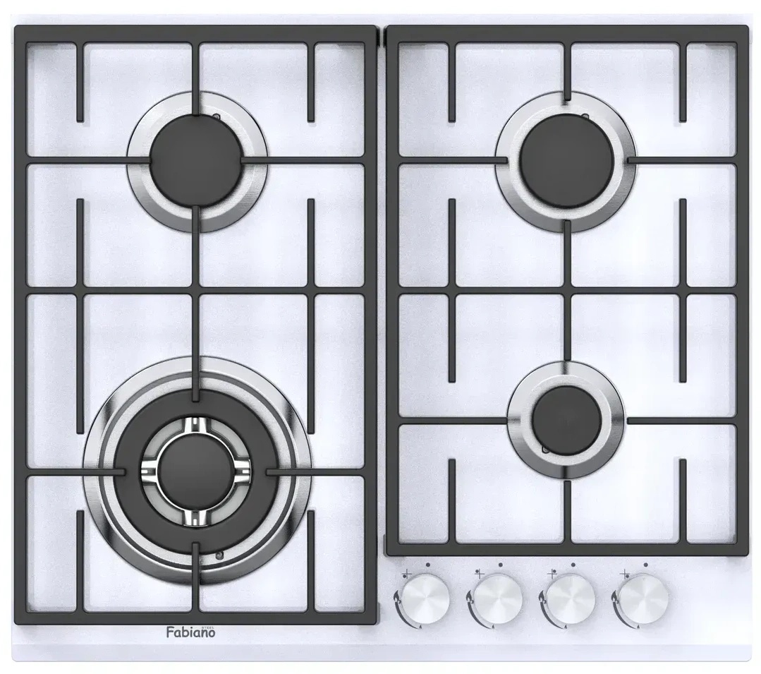 Газовая панель Fabiano FHG 8244 VGHT White Glass