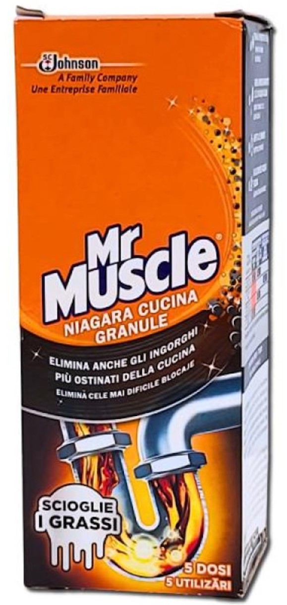 Detergent pentru obiecte sanitare Mr Muscle Drain Granules 250g