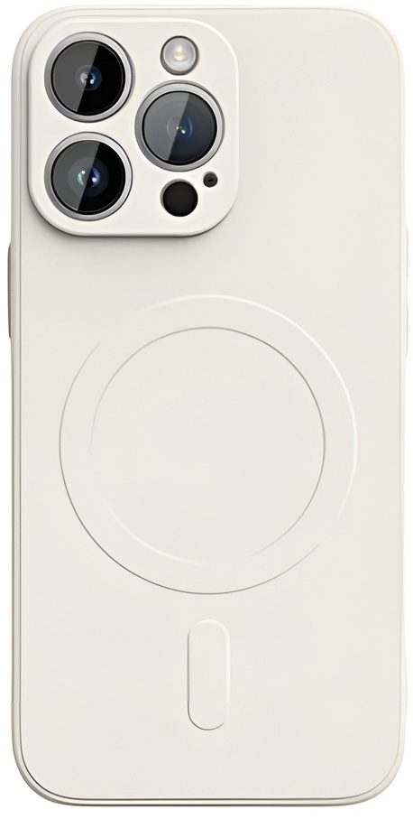 Husa de protecție WOO Liquid Silicone Magsafe iPhone 16 Pro Beige (WOOLSCMIP16PBG)