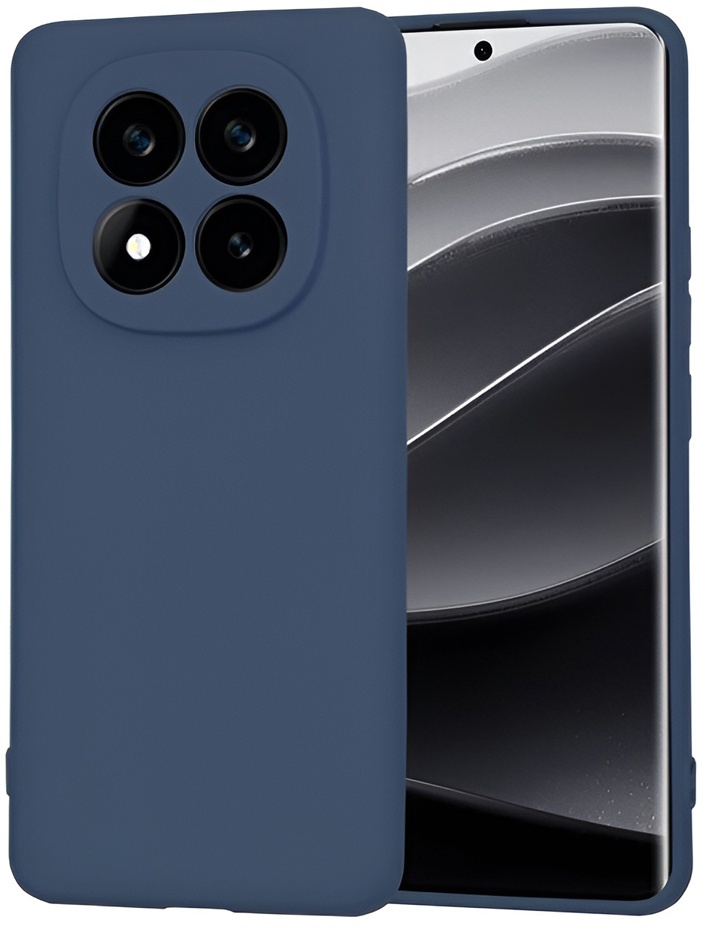 Husa de protecție WOO Liquid Silicone Xiaomi Redmi Note 14 Pro Plus 5G Blue (WOOLSCXRN14PPBL)