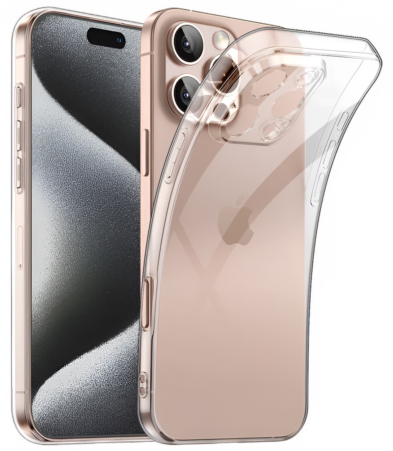 Чехол WOO Soft TPU iPhone 16 Pro Clear (WOOCTPSIP16PCL)