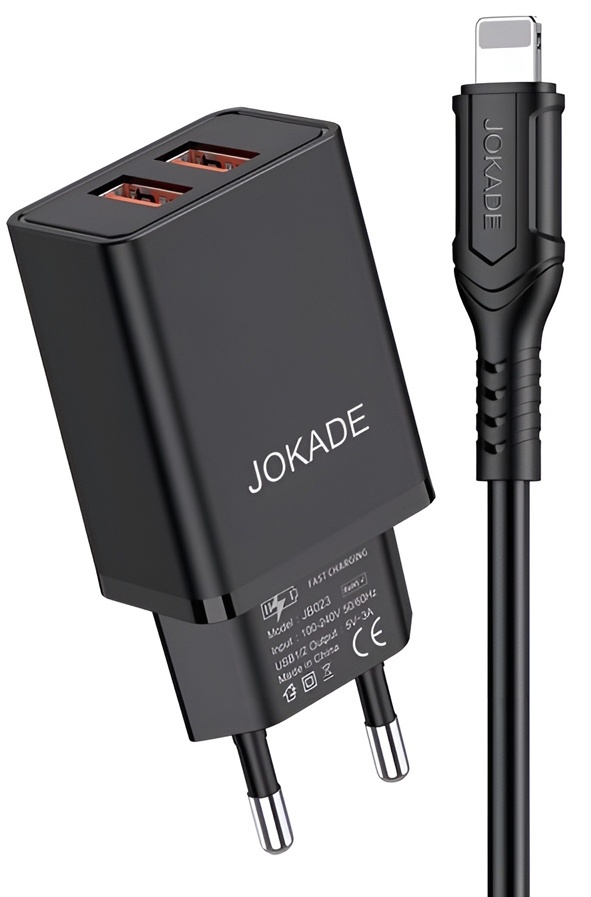 Зарядное устройство Jokade JB024 USB to Lightning Black (JB024WCCLIBK)