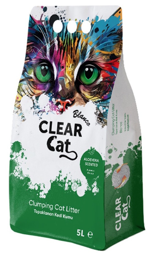 Наполнитель для кошек Clear Cat Blanco Aloevera Scented 5L