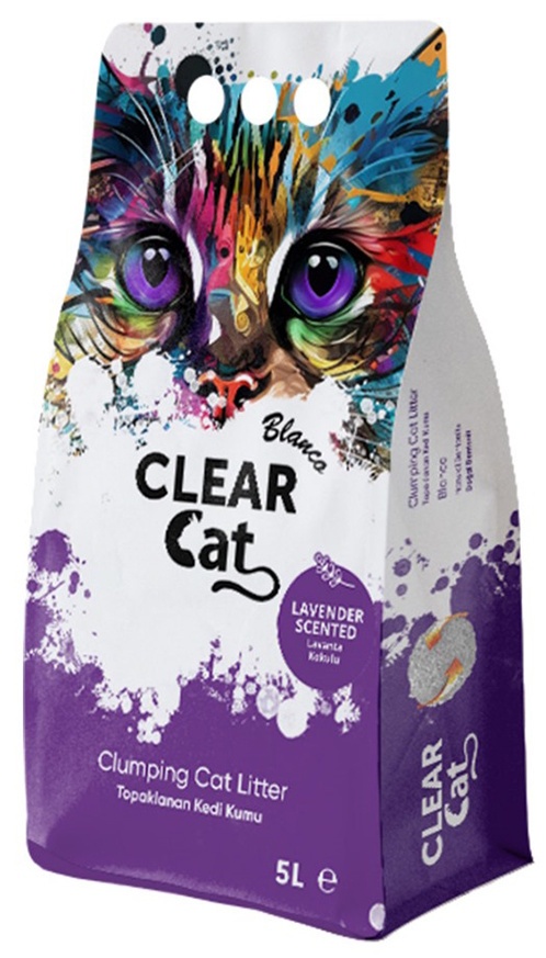 Наполнитель для кошек Clear Cat Blanco Lavander Scented 5L