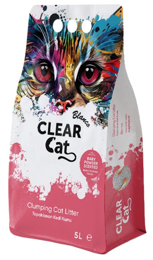 Наполнитель для кошек Clear Cat BlancoBaby Powder Scented 5L