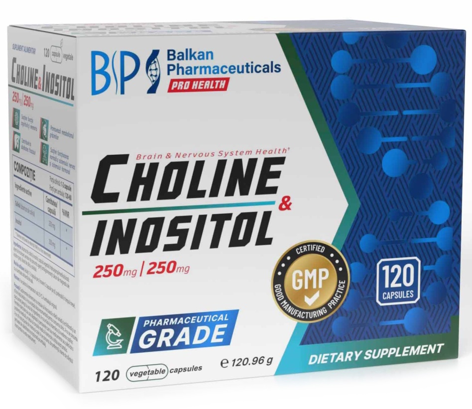 Vitamine Balkan Pharmaceuticals Choline & Inositol 250mg 120cap