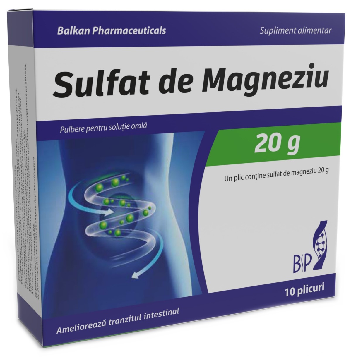 Витамины Balkan Pharmaceuticals Sulfat de Magneziu 10pcs
