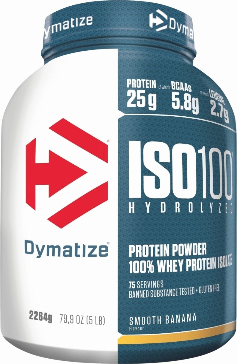 Proteină Dymatize Iso 100 Hydrolyzed Smooth Banana 2264g