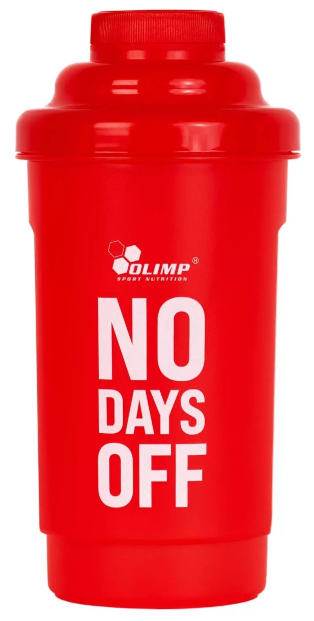 Shaker pentru nutriție sportivă Olimp No Days Off Red 600ml