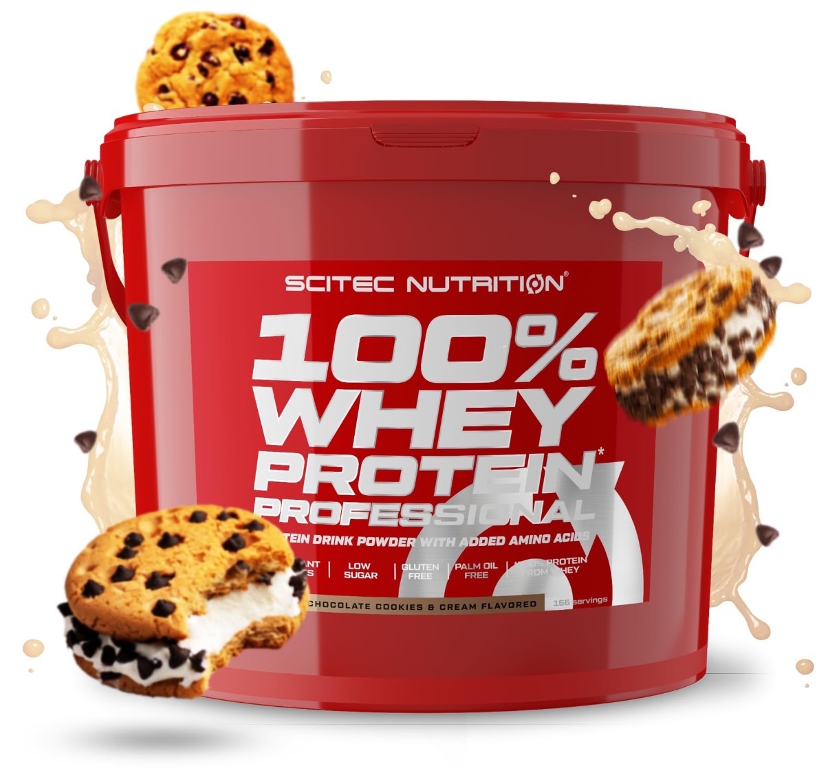 Proteină Scitec-nutrition 100% Whey Protein Professional 5000g Chocolate Cookie & Cream