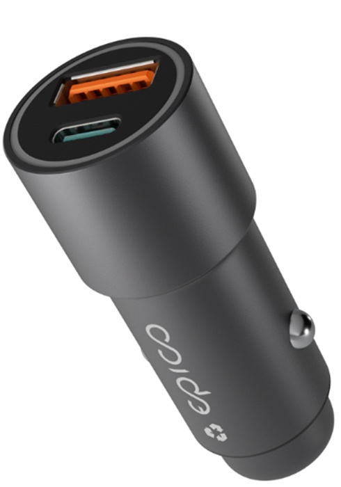 Автомобильная зарядка Epico Resolve 38W Space Grey