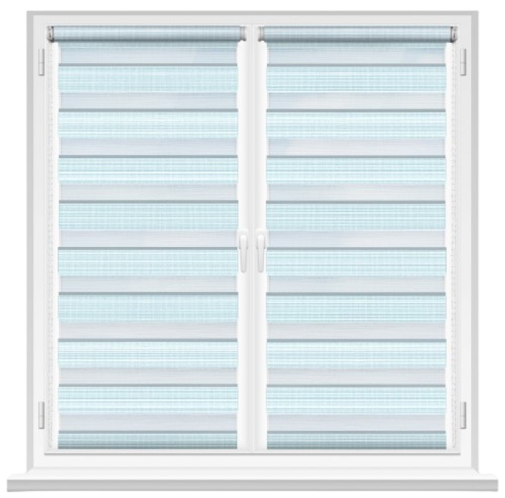 Рулонные шторы Msrolls Day Night Grizzle 014/16 Turquoise 0.60x1.70m