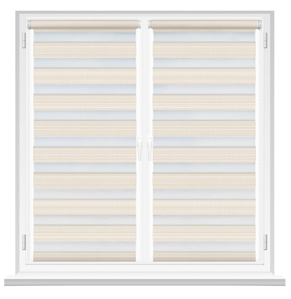Рулонные шторы Msrolls Day Night Grizzle 014/5 Beige 0.85x1.70m