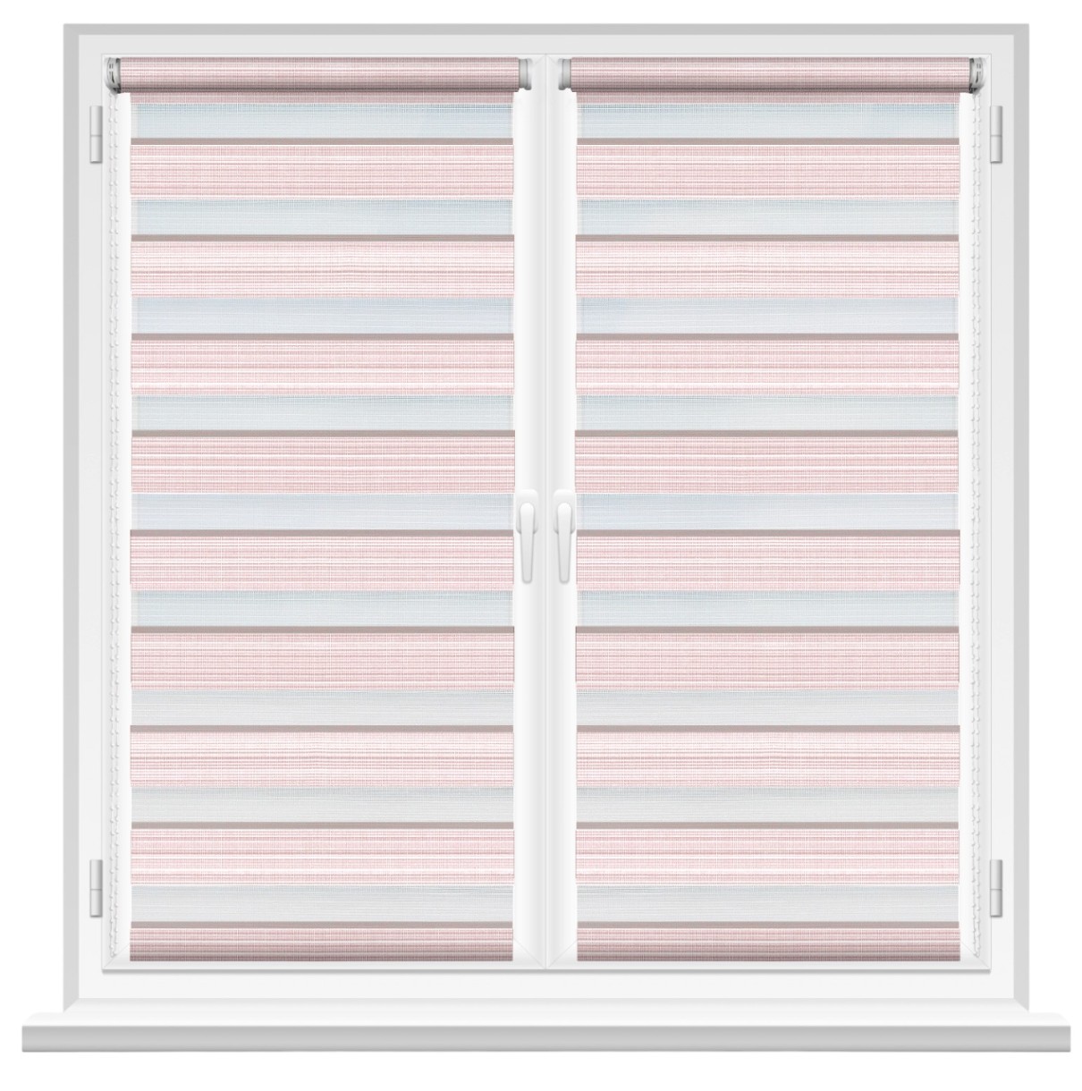 Рулонные шторы Msrolls Day Night Grizzle 014/9 Pink 0.85x1.70m