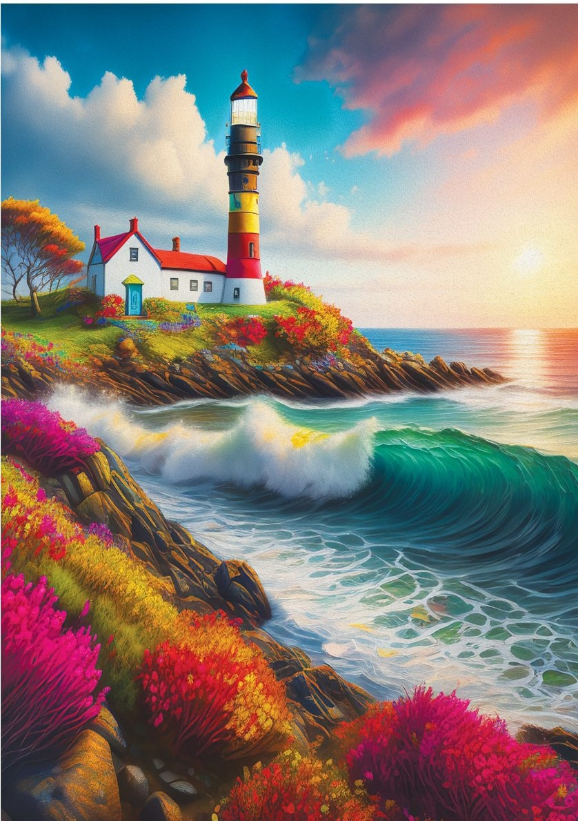 Puzzle Три Совы Far de seară 260buc
