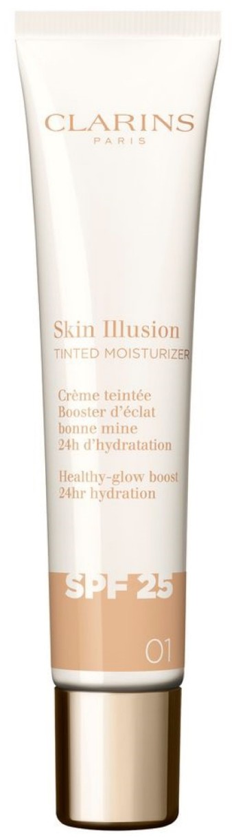 Fond de ten pentru față Clarins Skin Illusion Tinted Moisturizer 01