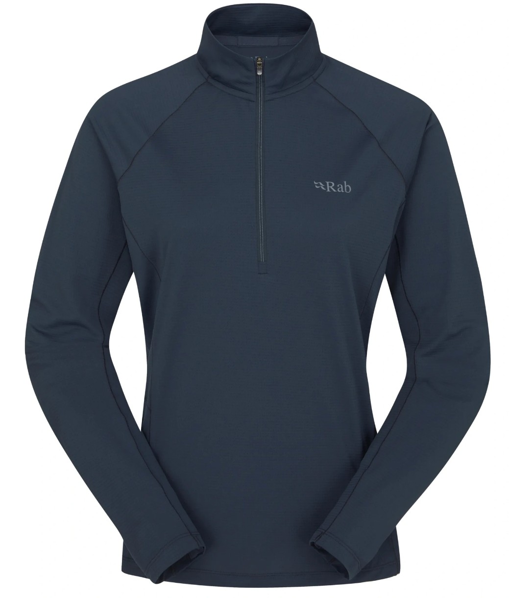 Женская толстовка Rab Sonic LS Zip 12 Tempest Blue