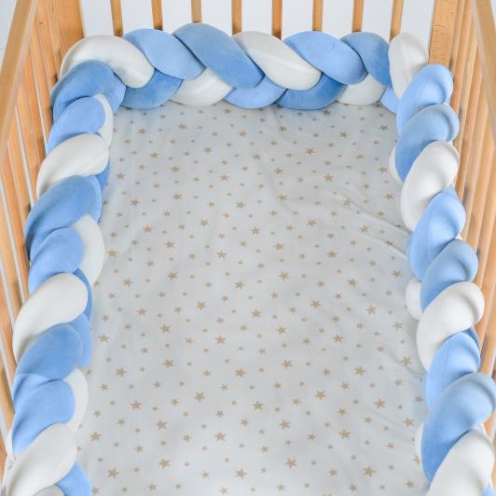 Protectie laterala pentru patut Cangaroo Bumper Light Blue