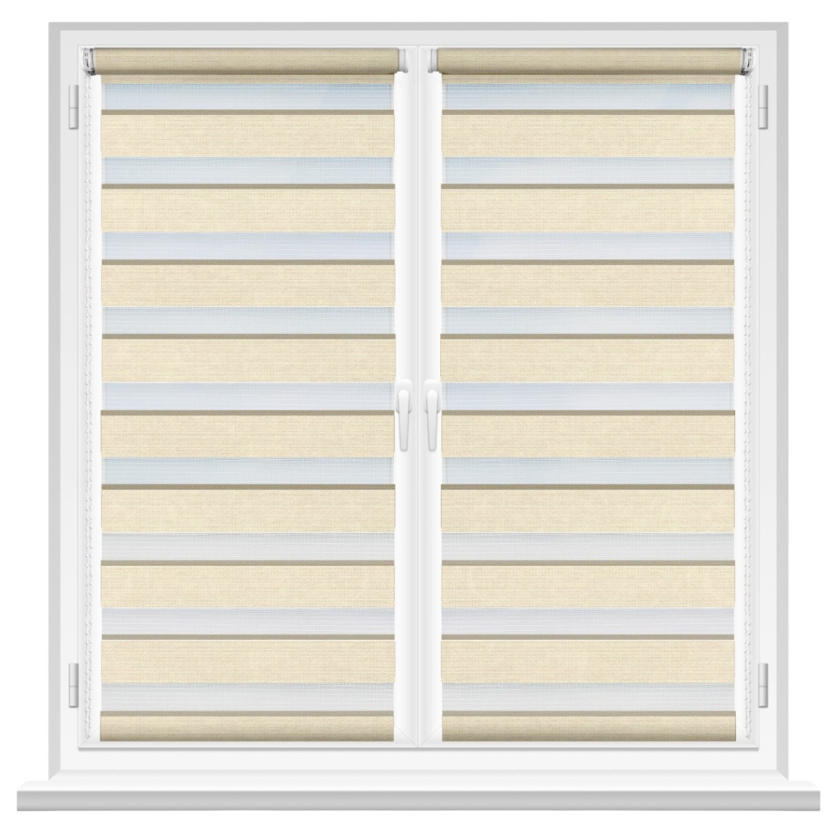 Рулонные шторы Msrolls Day Night Ton 616/2 Beige 0.90x1.70m