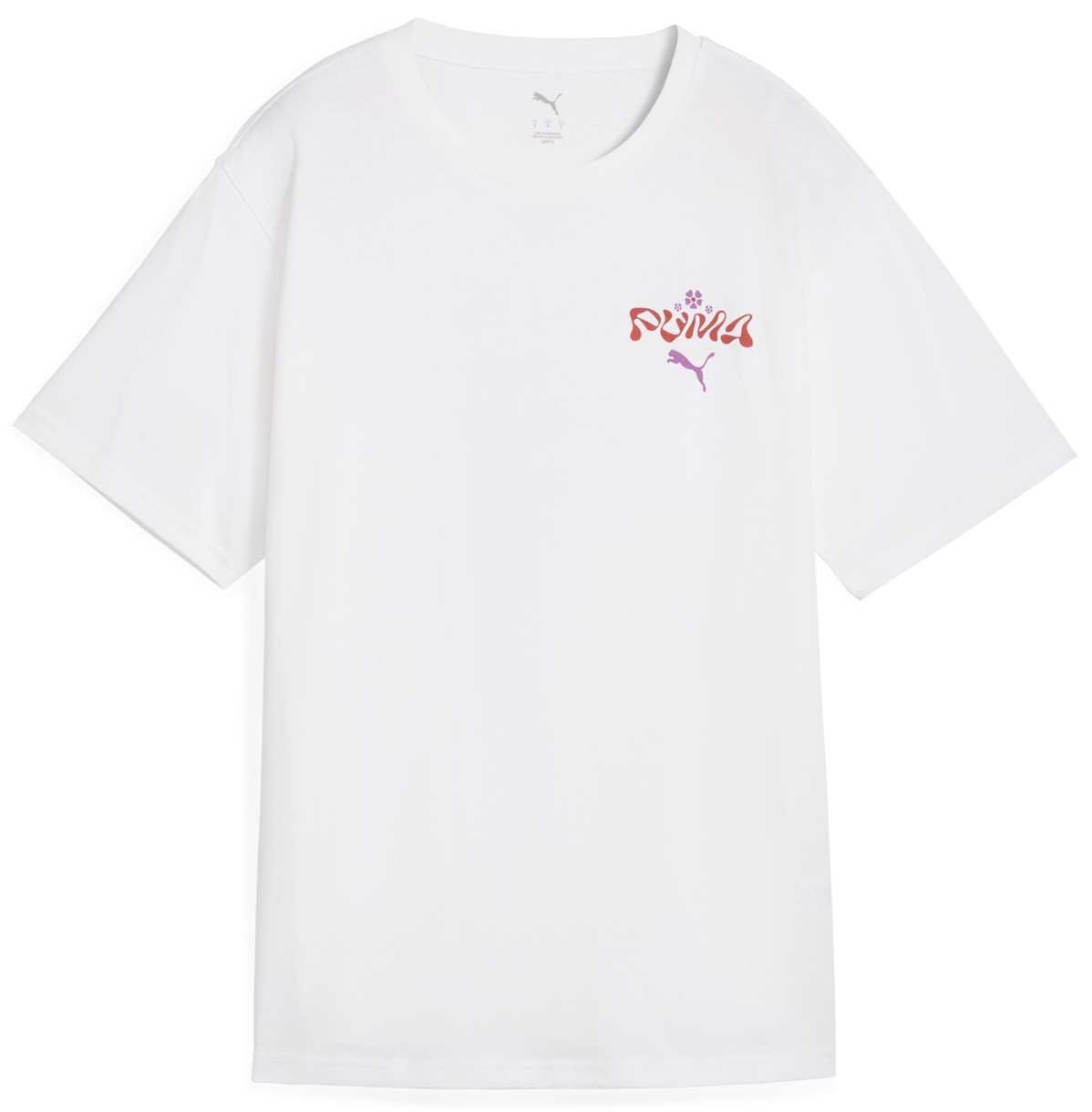 Женская футболка Puma Wardrobe Ess Floral Pack Relaxed Graphic Tee Puma White, s.M
