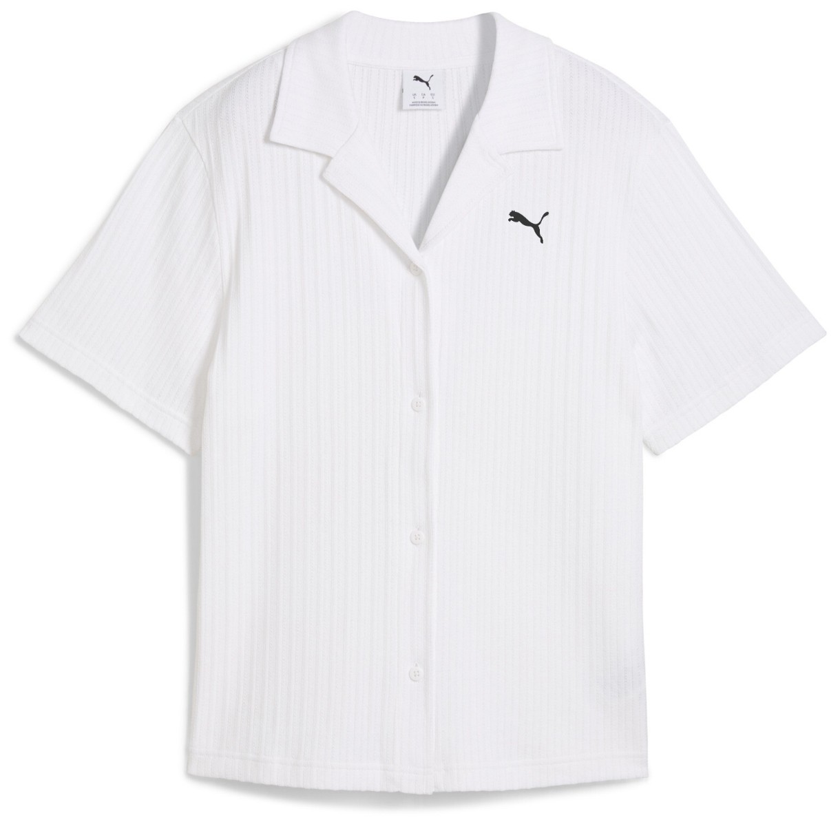 Женская рубашка Puma Wardrobe Ess Shirt Pointelle Puma White, s.L
