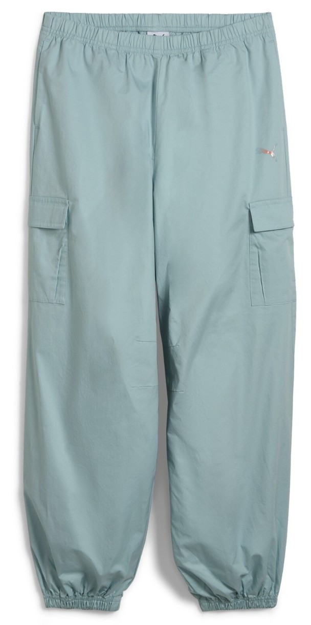 Детские спортивные штаны Puma Butterfly Vibe Cargo Pants G Modern Mint, s.140