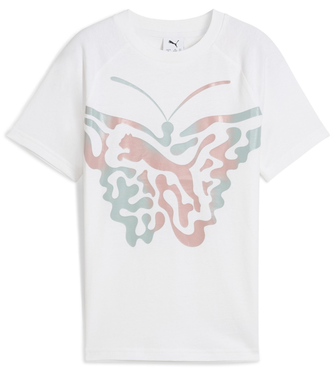 Tricou pentru copii Puma Butterfly Vibe Logo Tee G Puma White, s.176