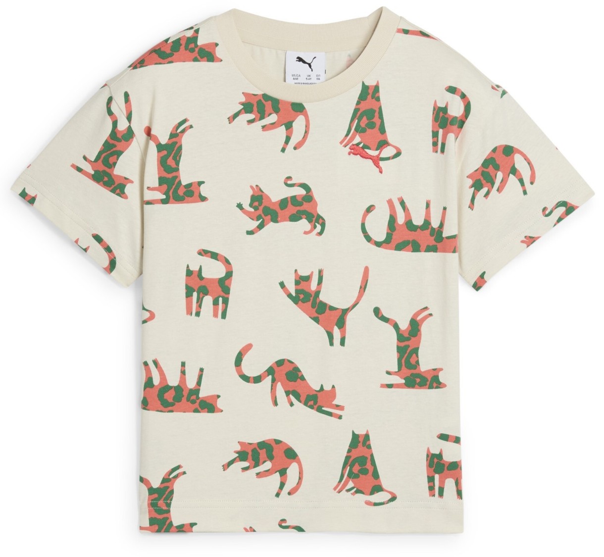 Детская футболка Puma Cats Club Tee Ps Alpine Snow, s.104