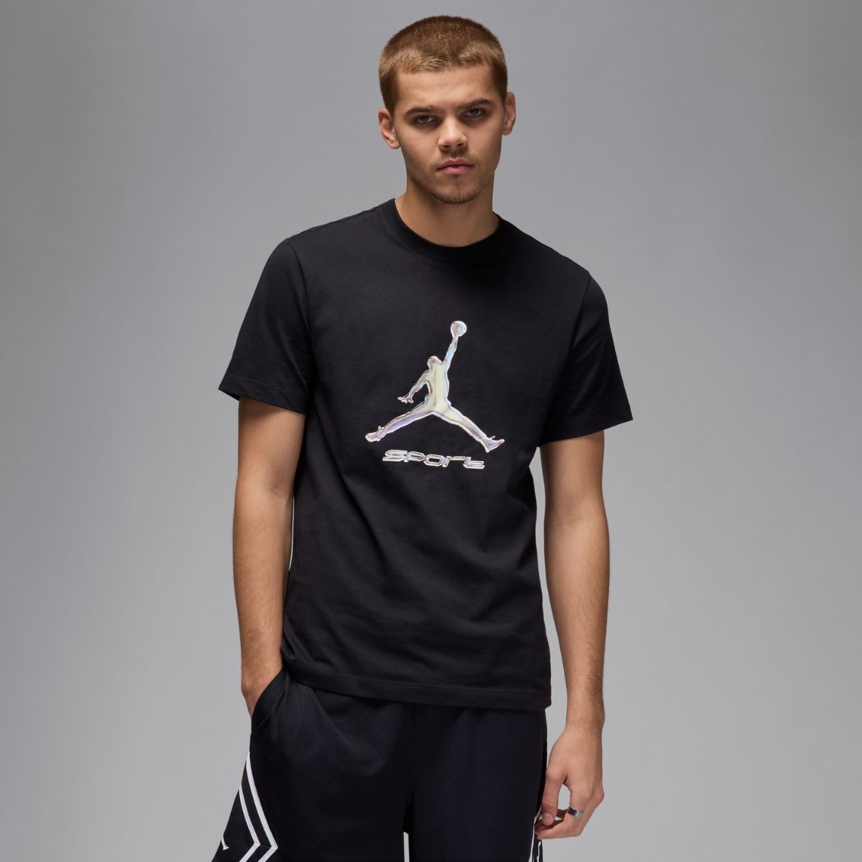 Tricou bărbătesc Nike M Jordan Sprt Df Gfx Ss Crew Black/White, s.M