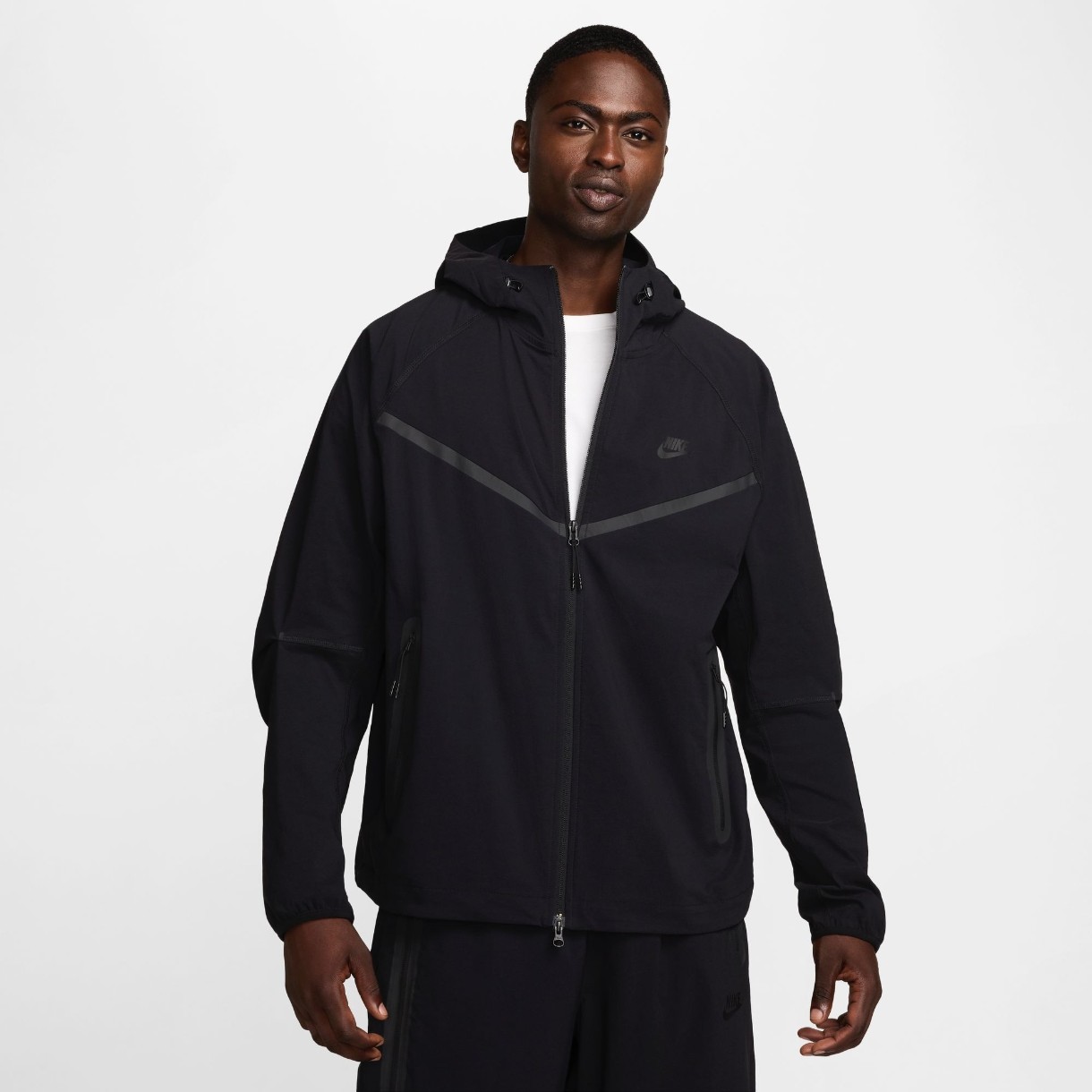 Jachetă pentru bărbați Nike M Nk Tch Wvn Wr Fz Jkt Black, s.S
