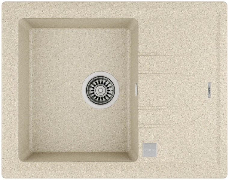 Chiuvetă de bucătărie Teka Stone 45 S TG 1B 1D Auto Sand Beige