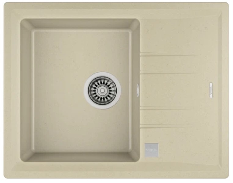 Chiuvetă de bucătărie Teka Stone 45 S TG 1B 1D Auto Topaz Beige
