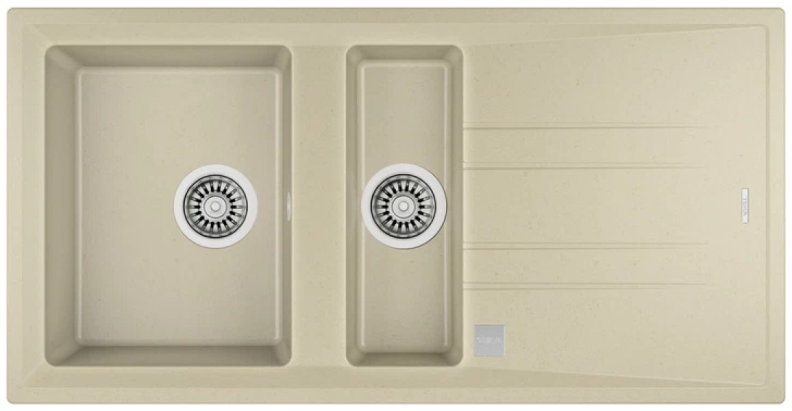 Chiuvetă de bucătărie Teka Stone 60 B TG 11/2B 1D Auto Topaz Beige