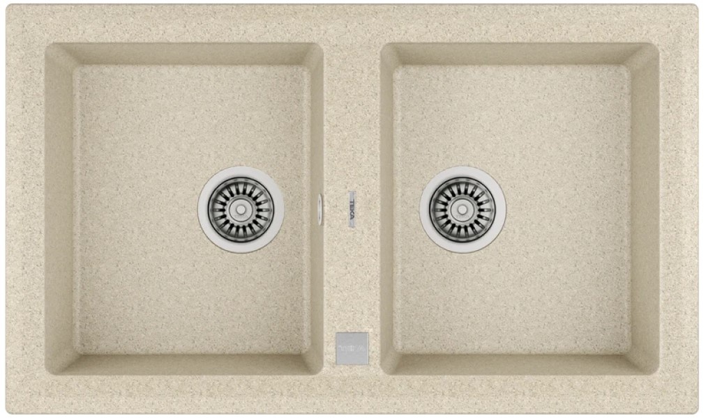 Chiuvetă de bucătărie Teka Stone 90 B TG 2B Auto Sand Beige