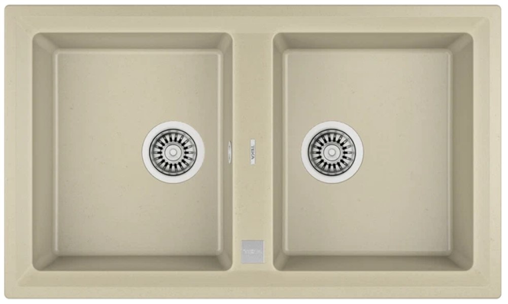 Chiuvetă de bucătărie Teka Stone 90 B TG 2B Auto Topaz Beige