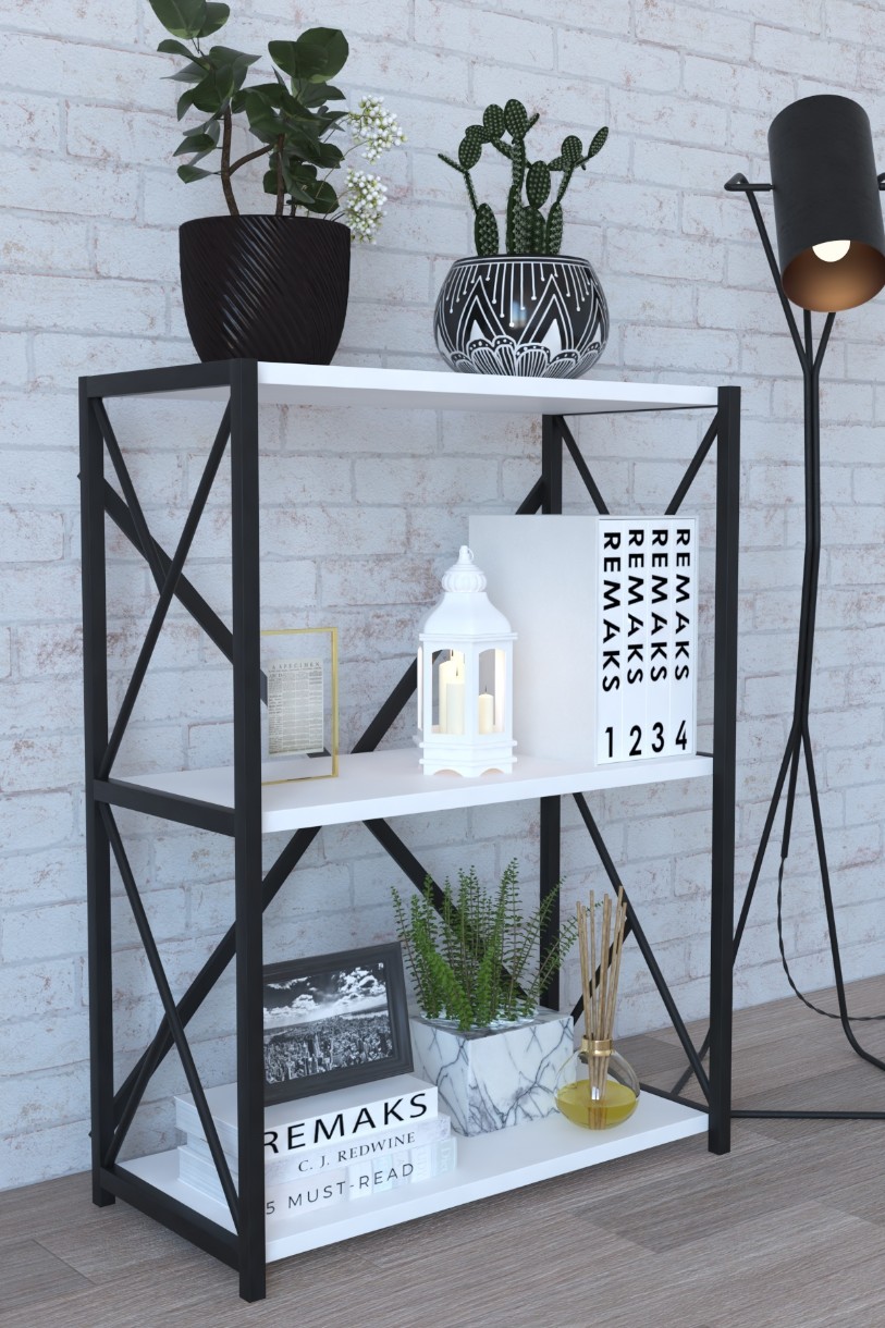 Etajeră Remaks 3 Shelf Metal White