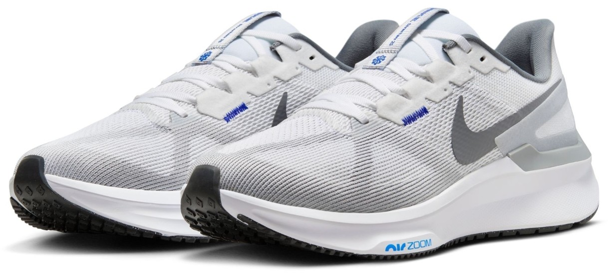 Кроссовки мужские Nike Air Zoom Structure 25 White/Smoke Grey/Game Royal/Wolf Grey, s.40.5