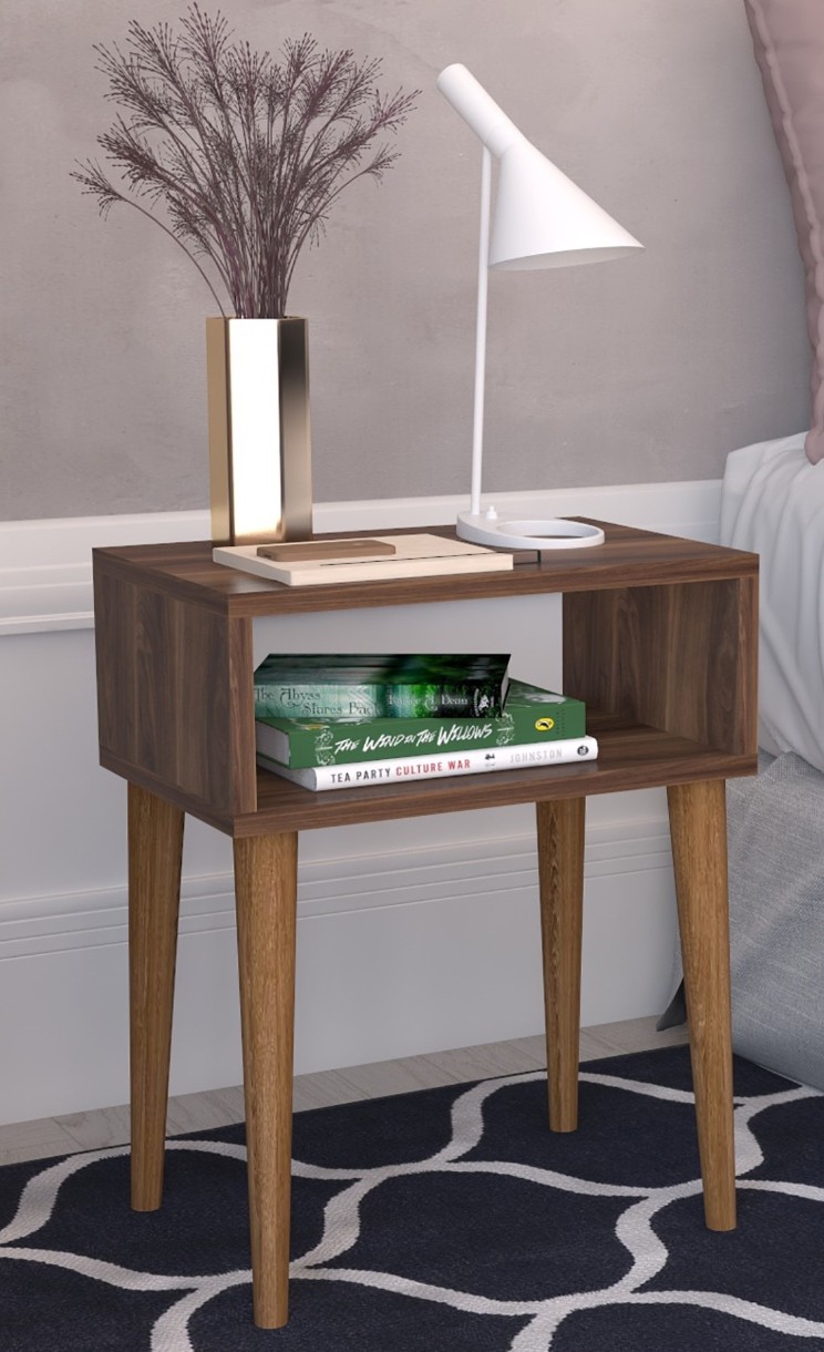 Noptieră Remaks Retro Nightstand Walnut